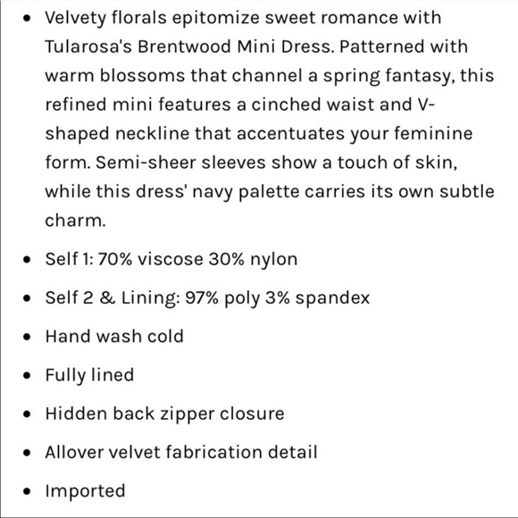 Tularosa Brentwood Dress In Navy - Picture 11 of 11